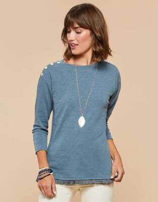 Spartina Hudson Fringe Top Mirage Spartina Hudson Fringe Top Mirage