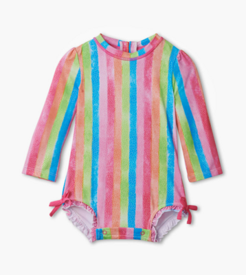 Hatley Rainbow Stripe Baby Rashguard