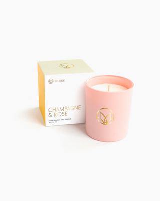 Musee Soy Candle - Champagne & Rose