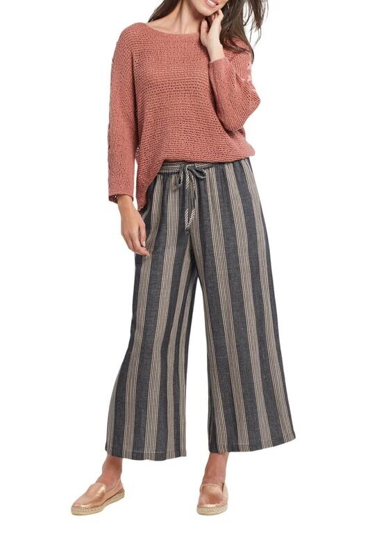 Tribal Striped Crop Pant