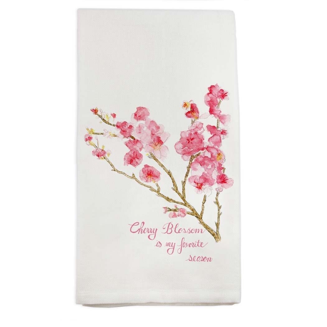 Cherry Blossom Dish Towel