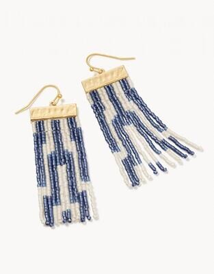 Spartina Bitty Bead Earrings Oyster Alley