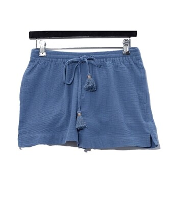 Echo Double Gauze Beach Shorts - Blue