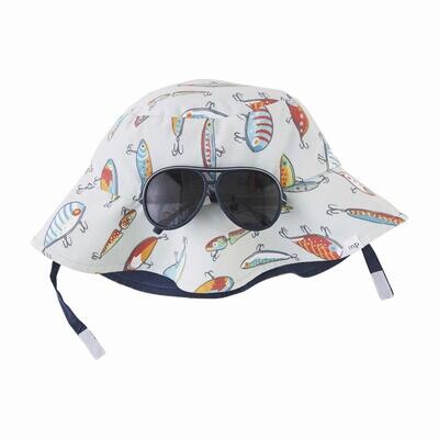 Lure Print Hat and Glasses