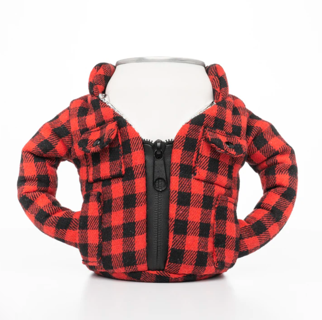 Puffin Red Flannel Jacket Cooler