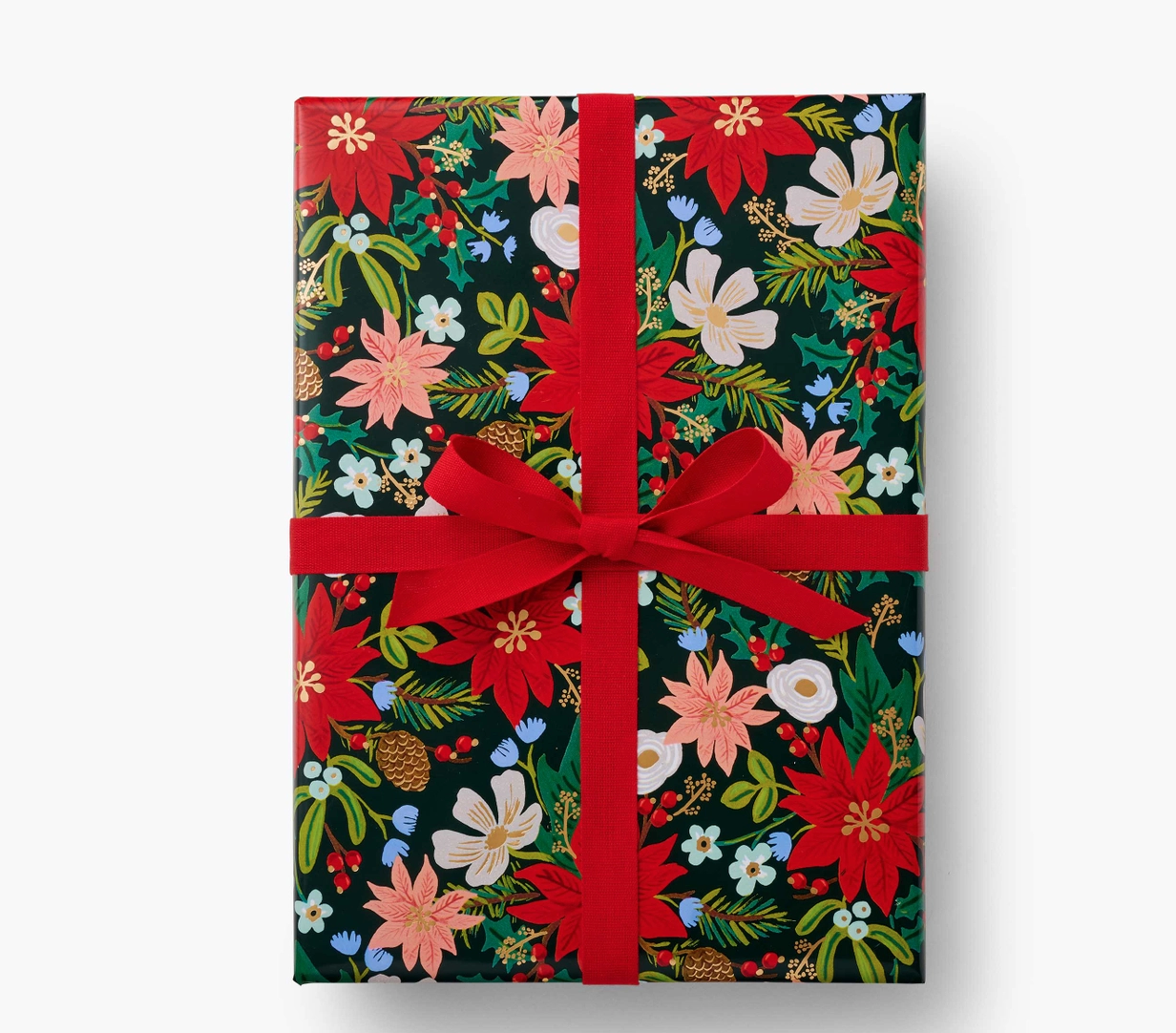 Rifle Poinsettia Continuous Wrapping Roll