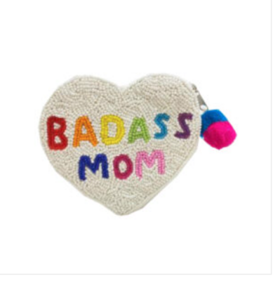 Beaded Badass Mom Pouch
