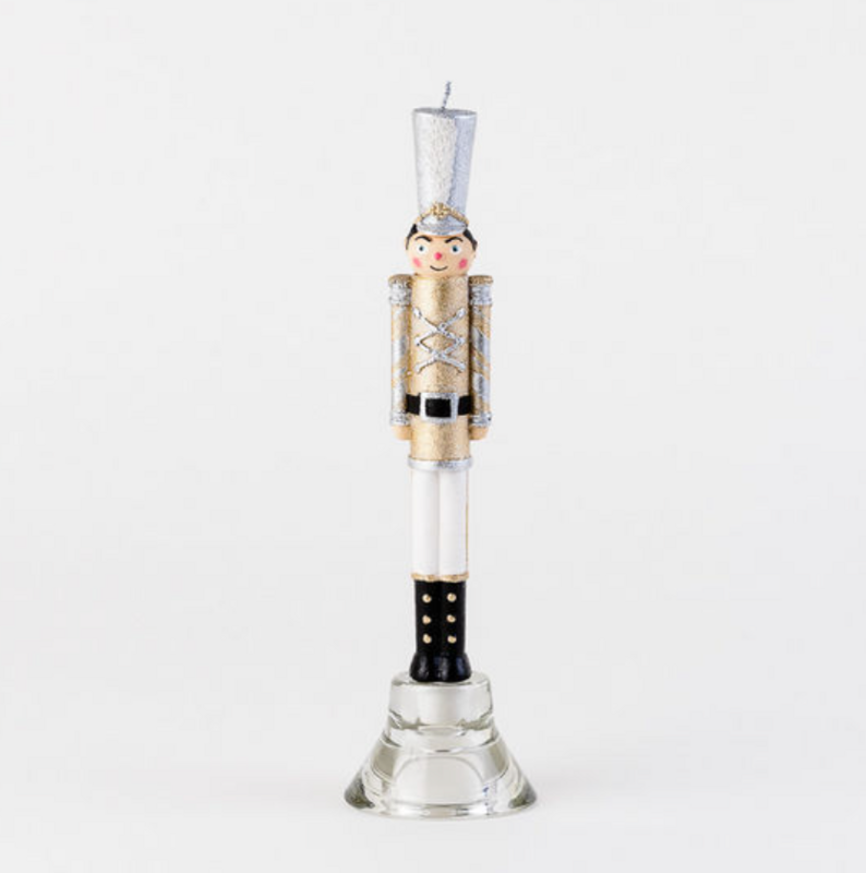 Nutcracker Taper Candle - Gold