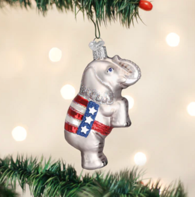 Republican Elephant Ornament