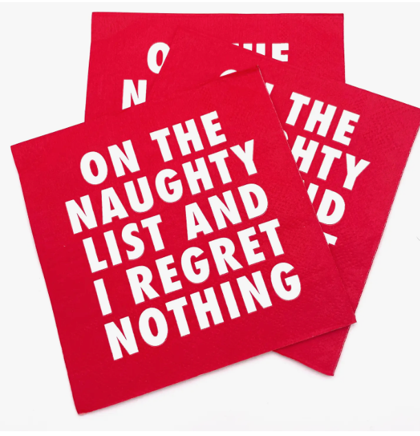 Cocktail Napkin - Regret Nothing