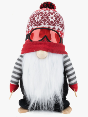 Willow & Riley Skiing Gnome with Ski Poles