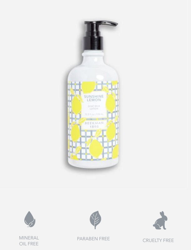 Beekman Sunshine Lemon Hand & Body Lotion 12.5 oz
