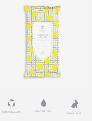 Beekman Sunshine Lemon Facial Cleansing Wipes