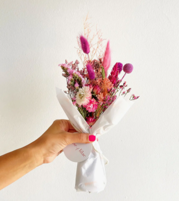 Dried Flower Mini Bouquet - Pink Ombre
