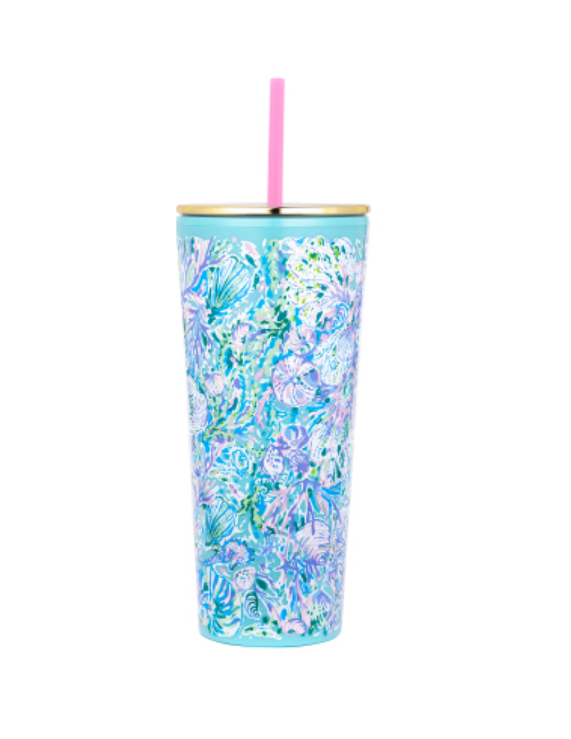 Lilly Tumbler with Straw