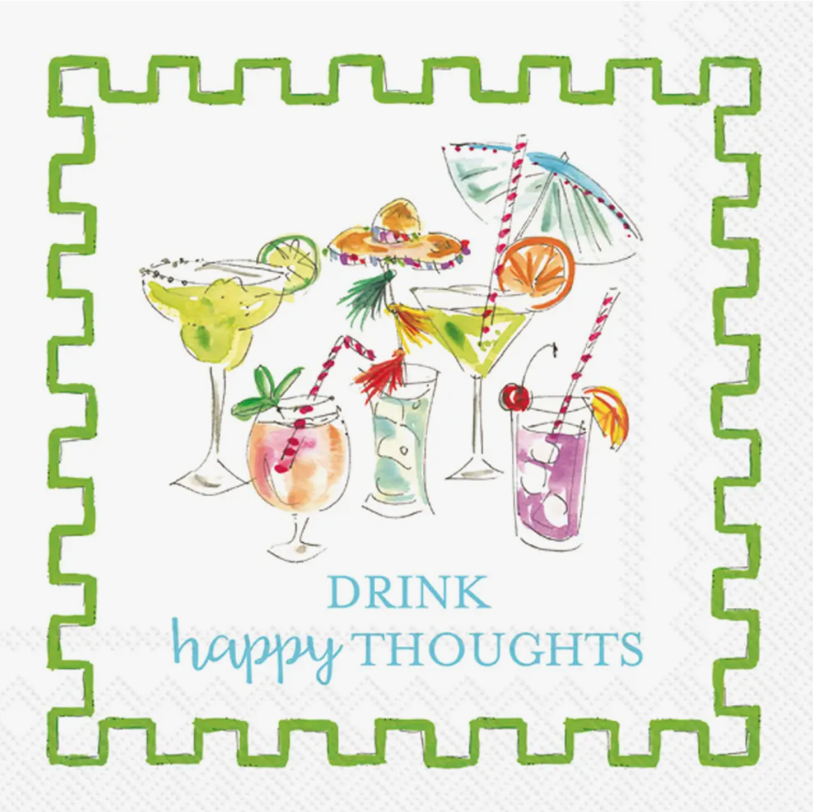 Cocktail Napkin - Happy Thoughts