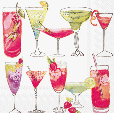 Cocktail Napkin - Sweet Cocktails