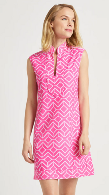 Jude Kristen Sail Geo Tonal Pink Dress