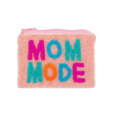 Mom Mode Beaded Coin Purse