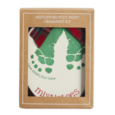 Misletoes Footprint Ornament