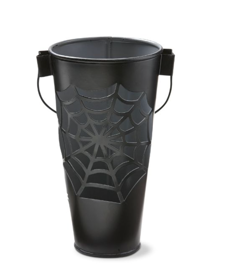 Spider Web Candle Bucket - Gray