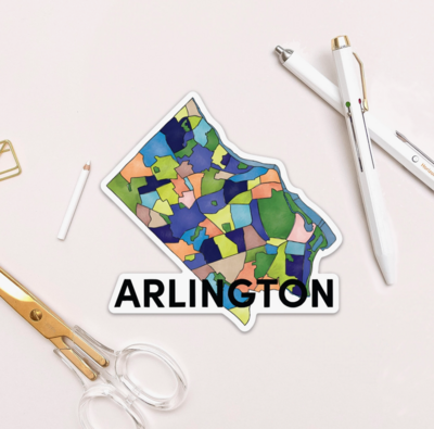 Terratorie Maps Arlington Sticker