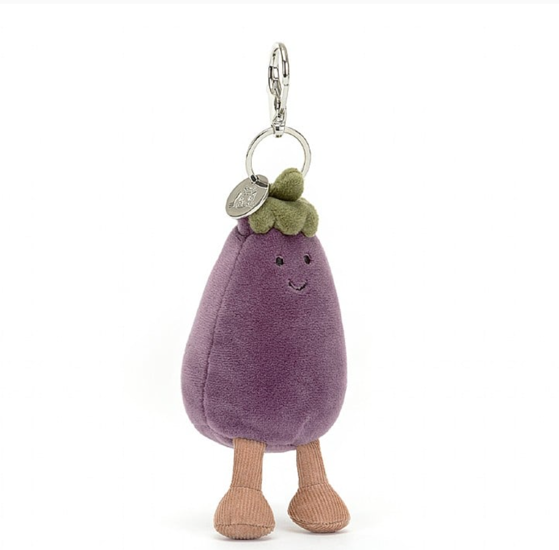 Vivacious Eggplant Bag Charm