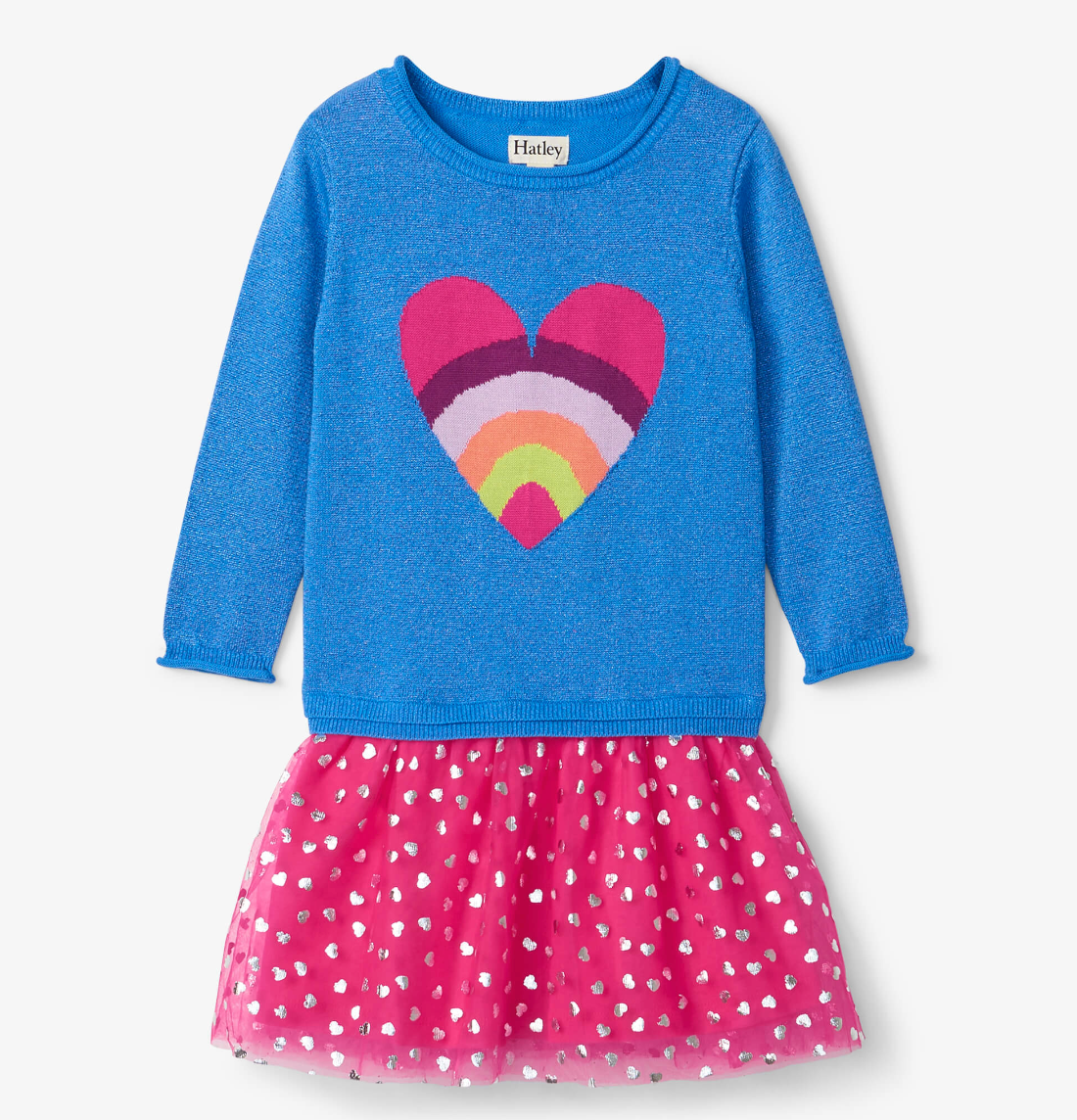 Hatley Full Heart Drop Waist Tulle Dress
