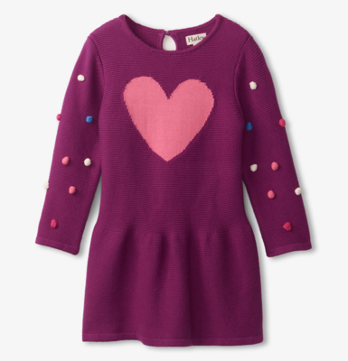 Hatley Sweet Heart Sweater Dress