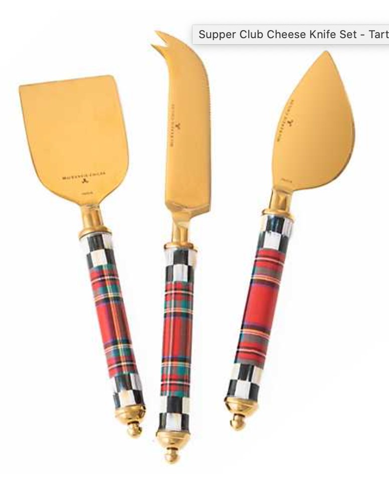 Mackenzie Supper Club Cheese Knife Set - Tartastic
