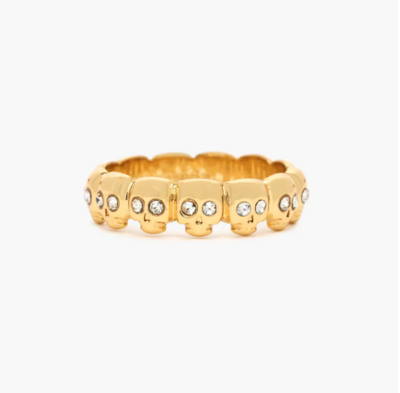 Pura Vida Skull Band Ring