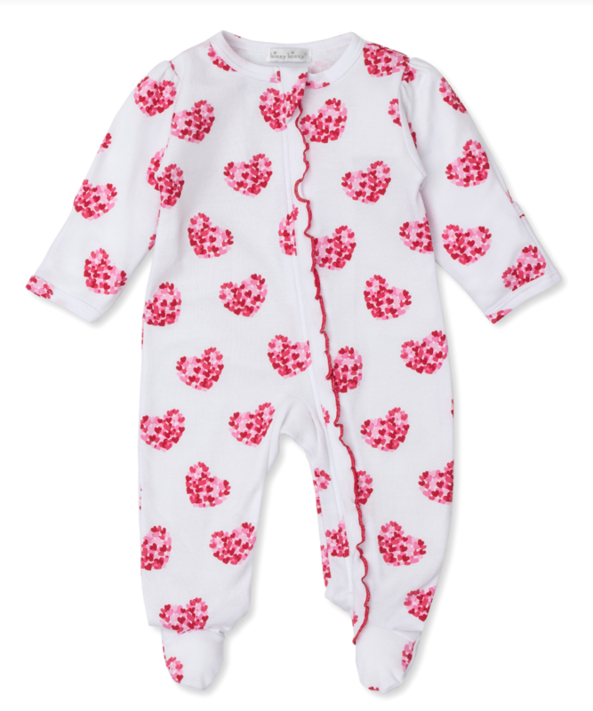 Kissy Heart of Hearts Footie w/ Zip
