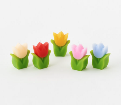 Tulip Candle,  4"