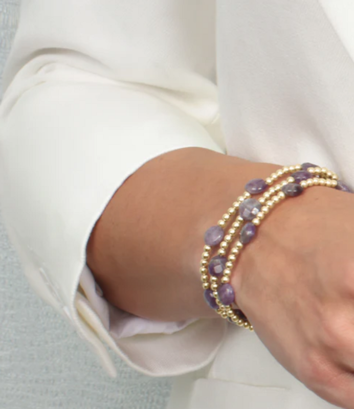 eNew Admire Gold 3mm Bead Bracelet