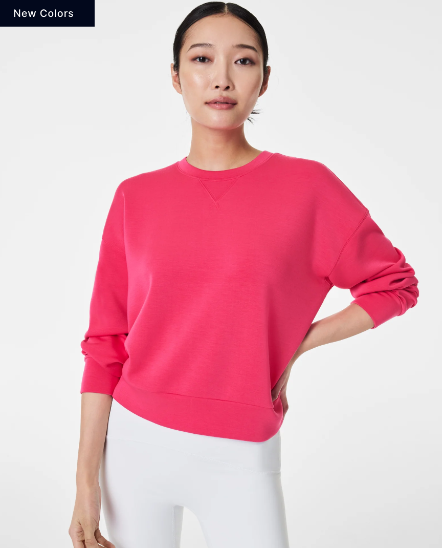 Spanx Airessentials Crew Cerise Pink
