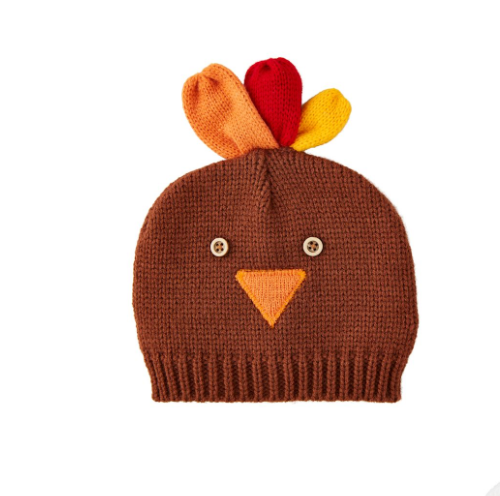 Brown Crochet Turkey Hat