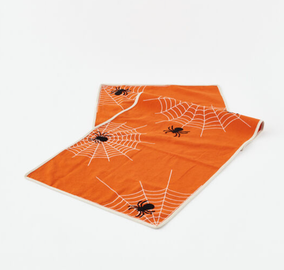 Orange Spider Table Runner