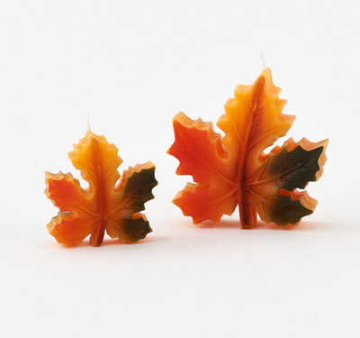 Maple Leaf Candle