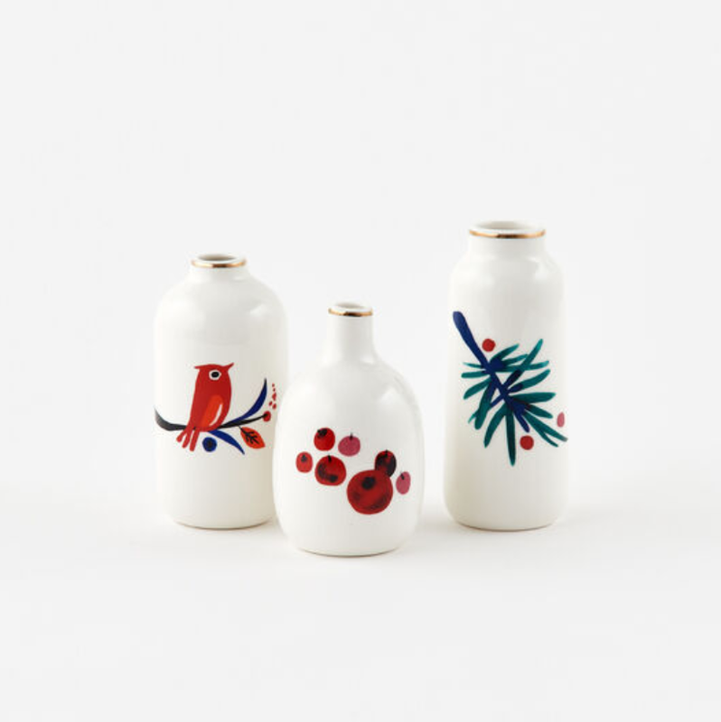 Winter Forest Bud Vase