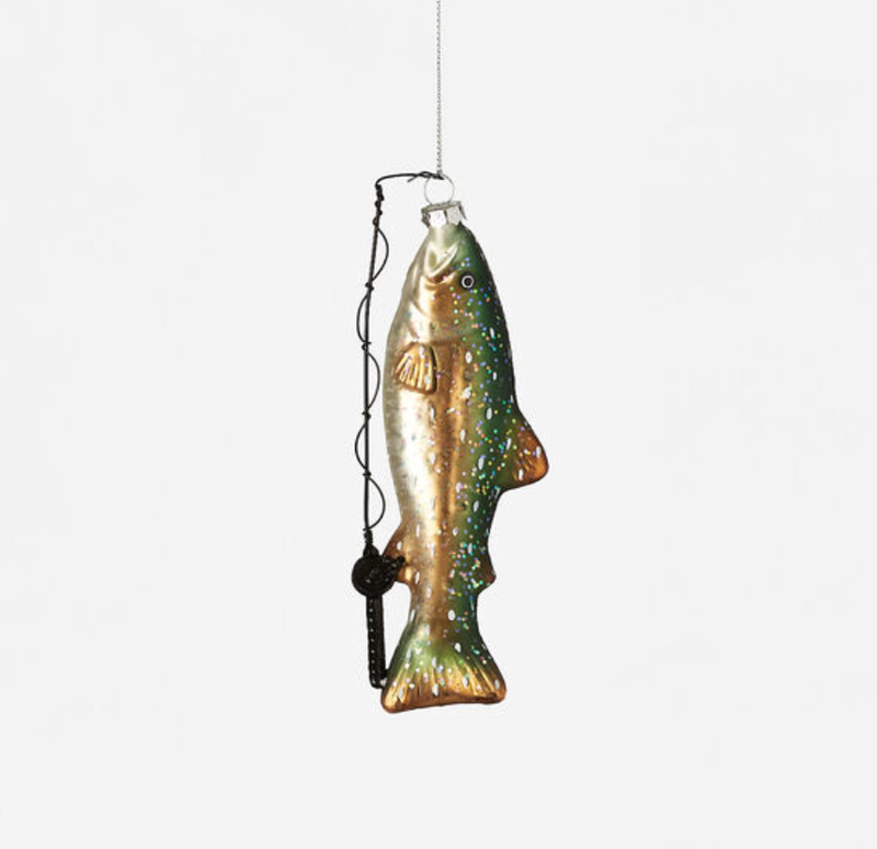 Fish On The Line Ornament