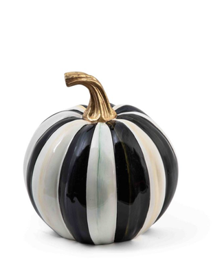 Mackenzie Courtly Stripe Glossy Small Pumpkin