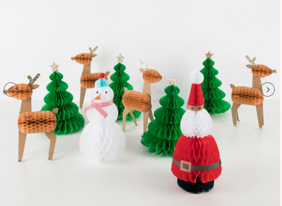 Meri Meri Honeycomb Christmas Characters