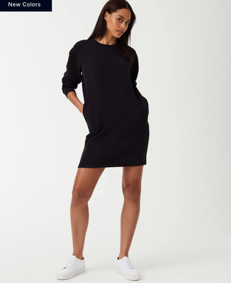 Spanx Airessentials Crew Neck Dress Black