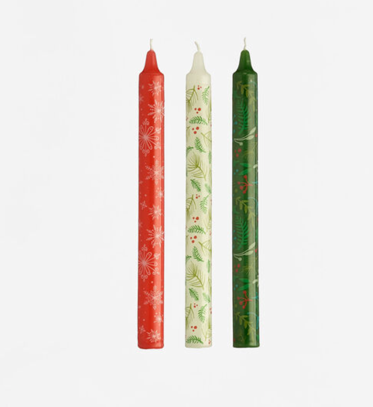 Christmas Taper Candle