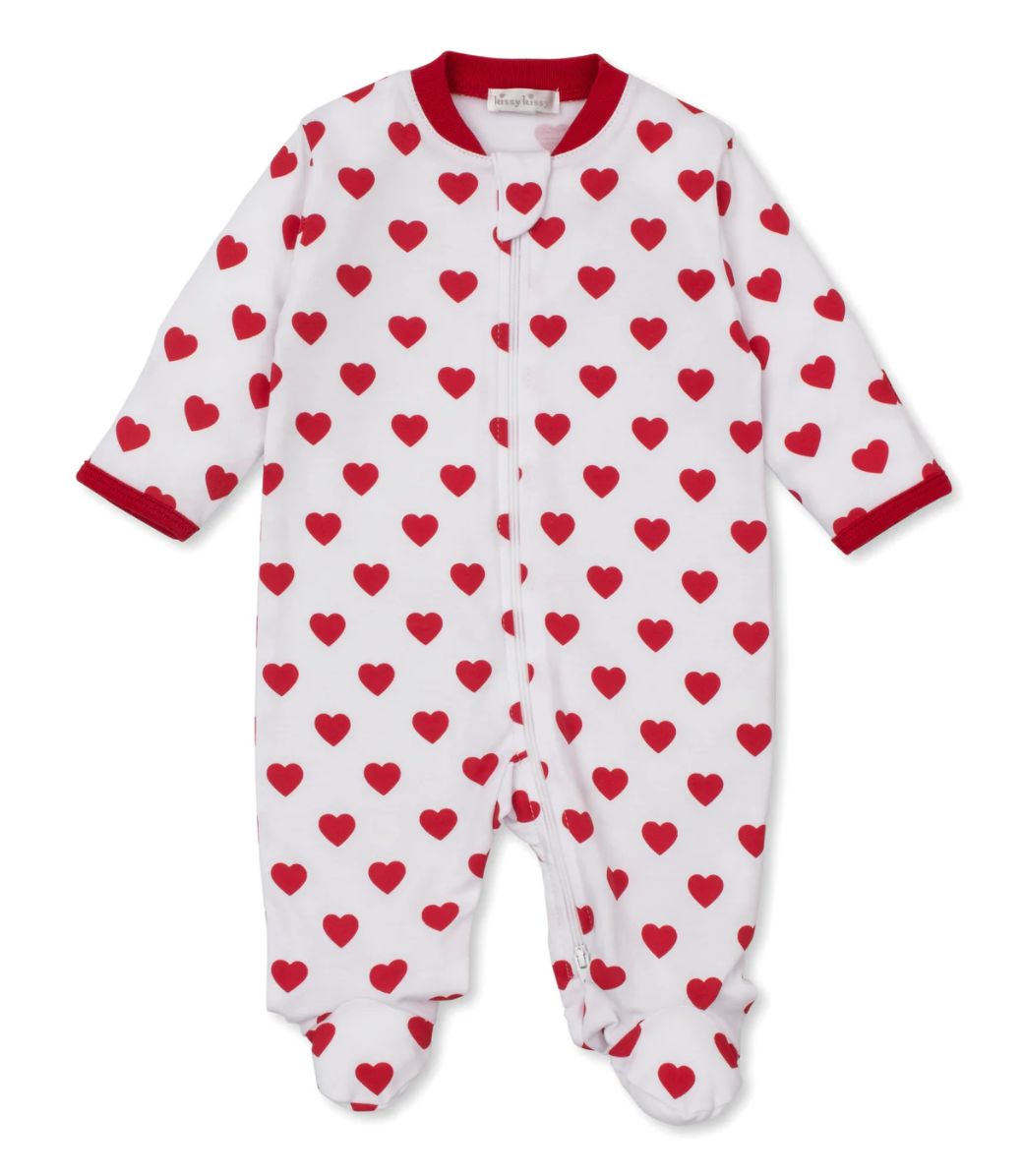 Kissy Be My Valentine Footie