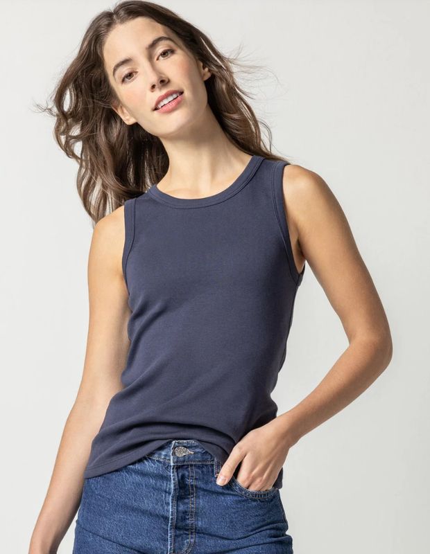 Lilla P Jewel Tank - Dark Navy