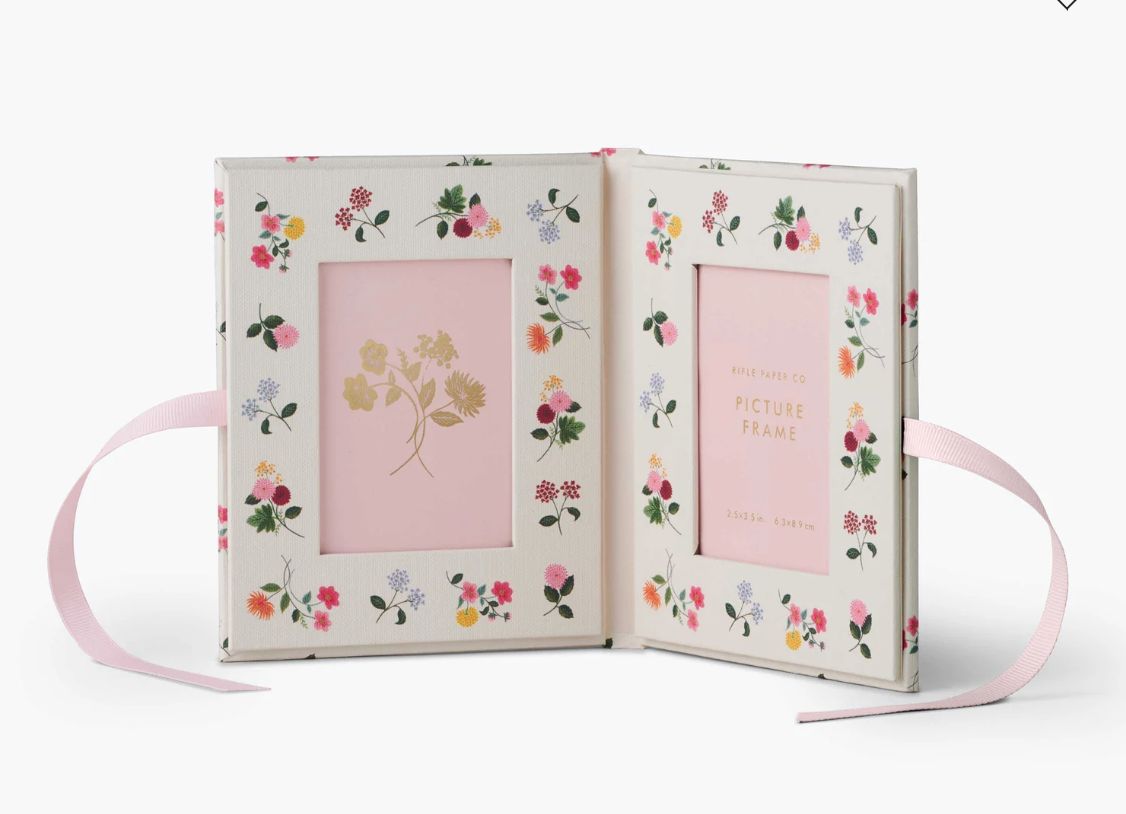 Ditsy Dahlia Folio Paper Wrapped Picture Frame