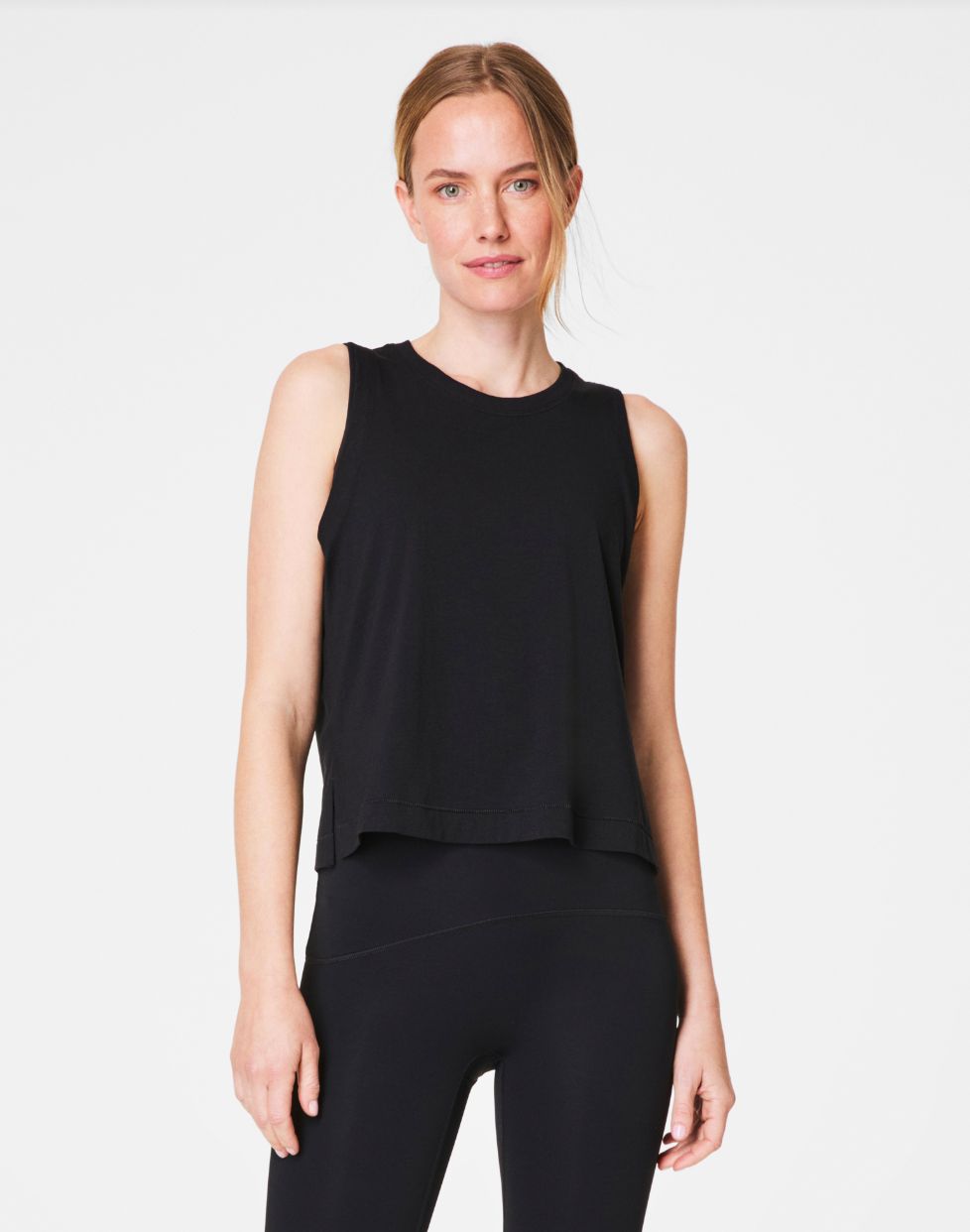 Spanx Active Cutout Tank Black