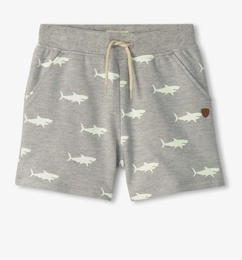 Hatley Glow in the Dark Sharks Pull On Shorts
