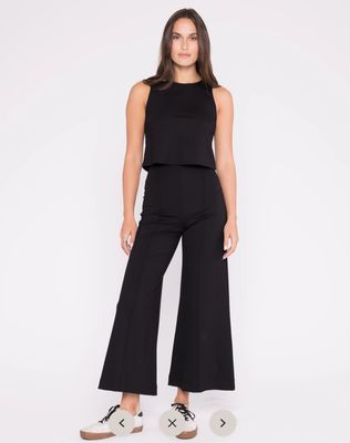 Ripley Radar Wide Leg Pant Cropped Black